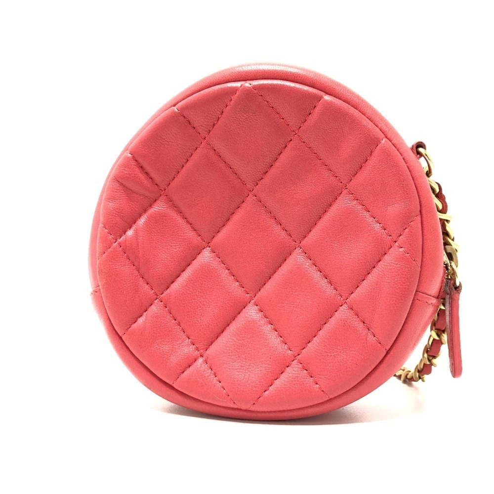 CHANEL Chanel CC Coco Mark Matelasse Round Chain Bag Pochette Pouch Shoulder ...